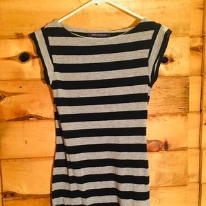 Black and grey dress